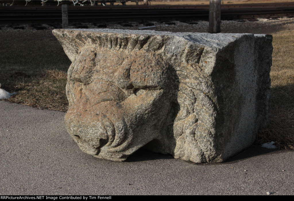 LaSalle Street Station Granite Lion